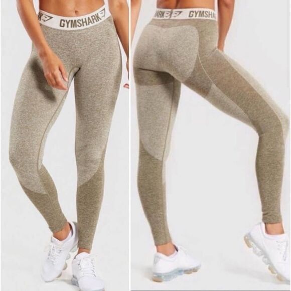 Gymshark flex leggings green/khaki Size S NWOT - Picture 1 of 8